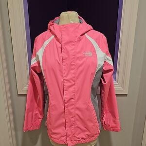 The North Face Women's Vibrant Pink and Gray Ski Jacket